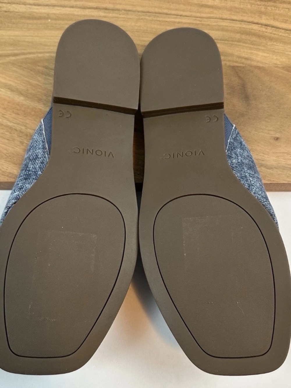 Vionic Blue Slide Mules Cross-Band - Picture 5 of 8